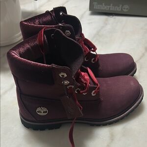 Timberland Burgundy Boots